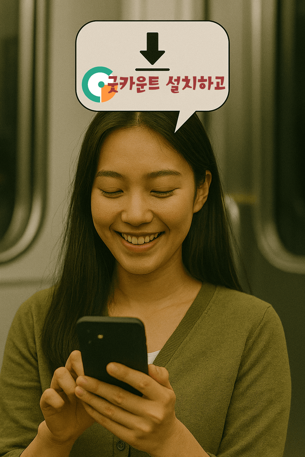 굿카운트 앱을 설치하고