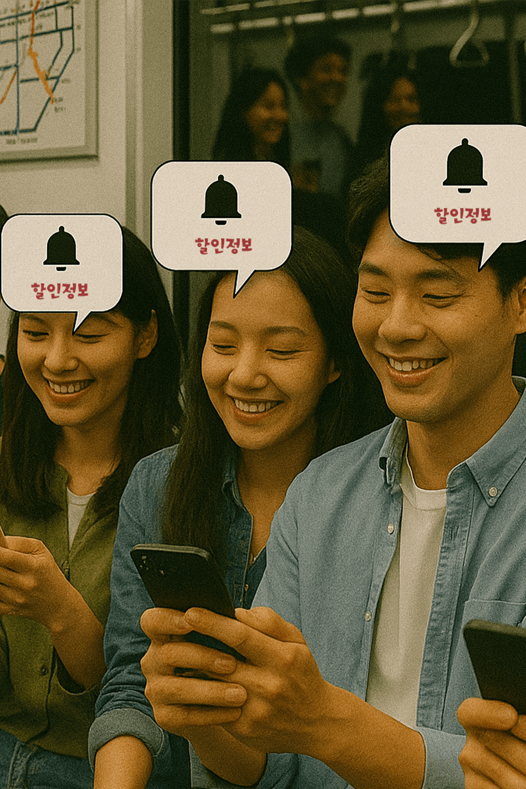 퇴근 길에 받아보는 할인정보